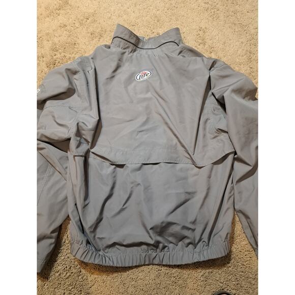 Cutter and Buck Jacket Mens L Gray Full Zip Windbreaker Embroidered Team Super - Picture 5 of 5